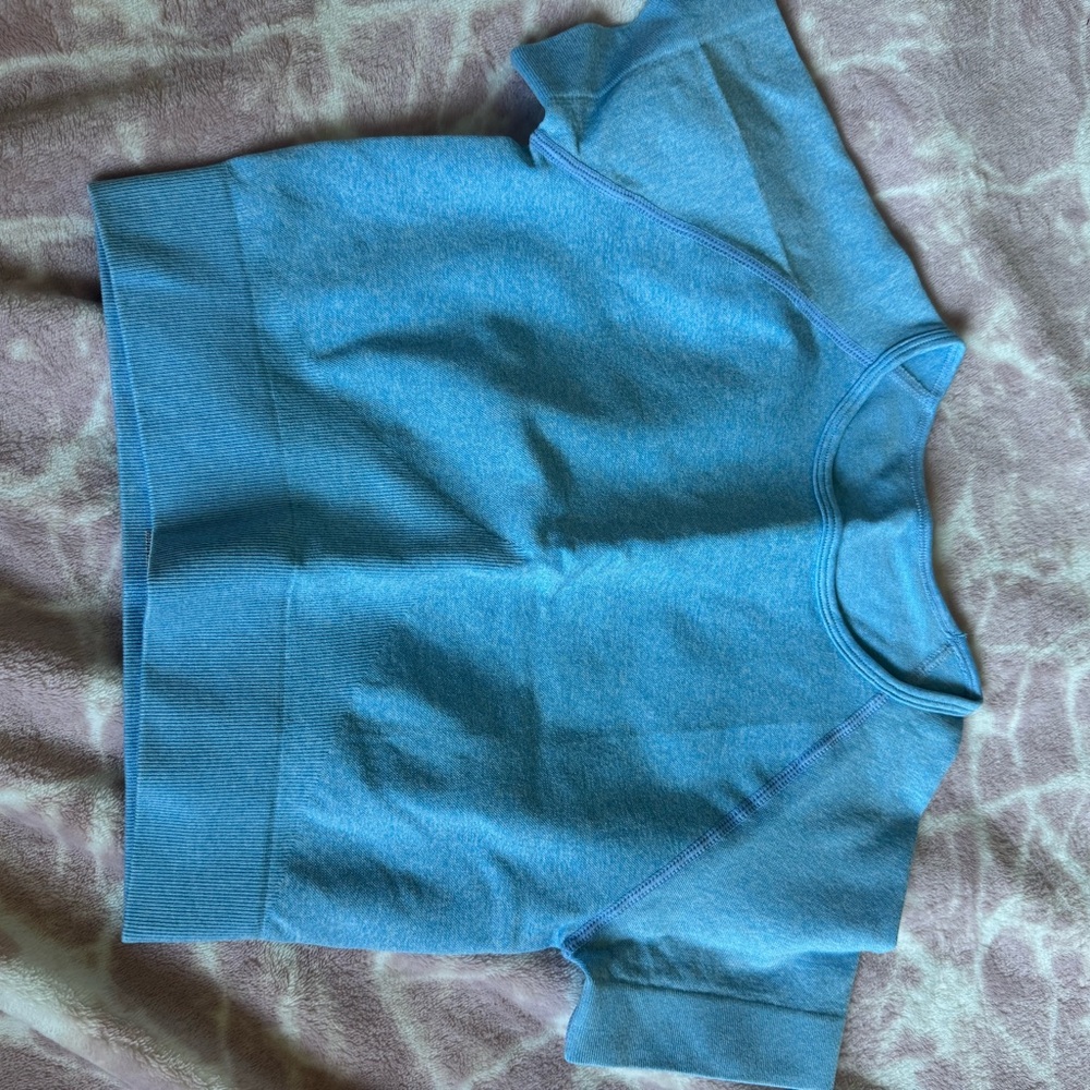 Blue Short Sleeve Top